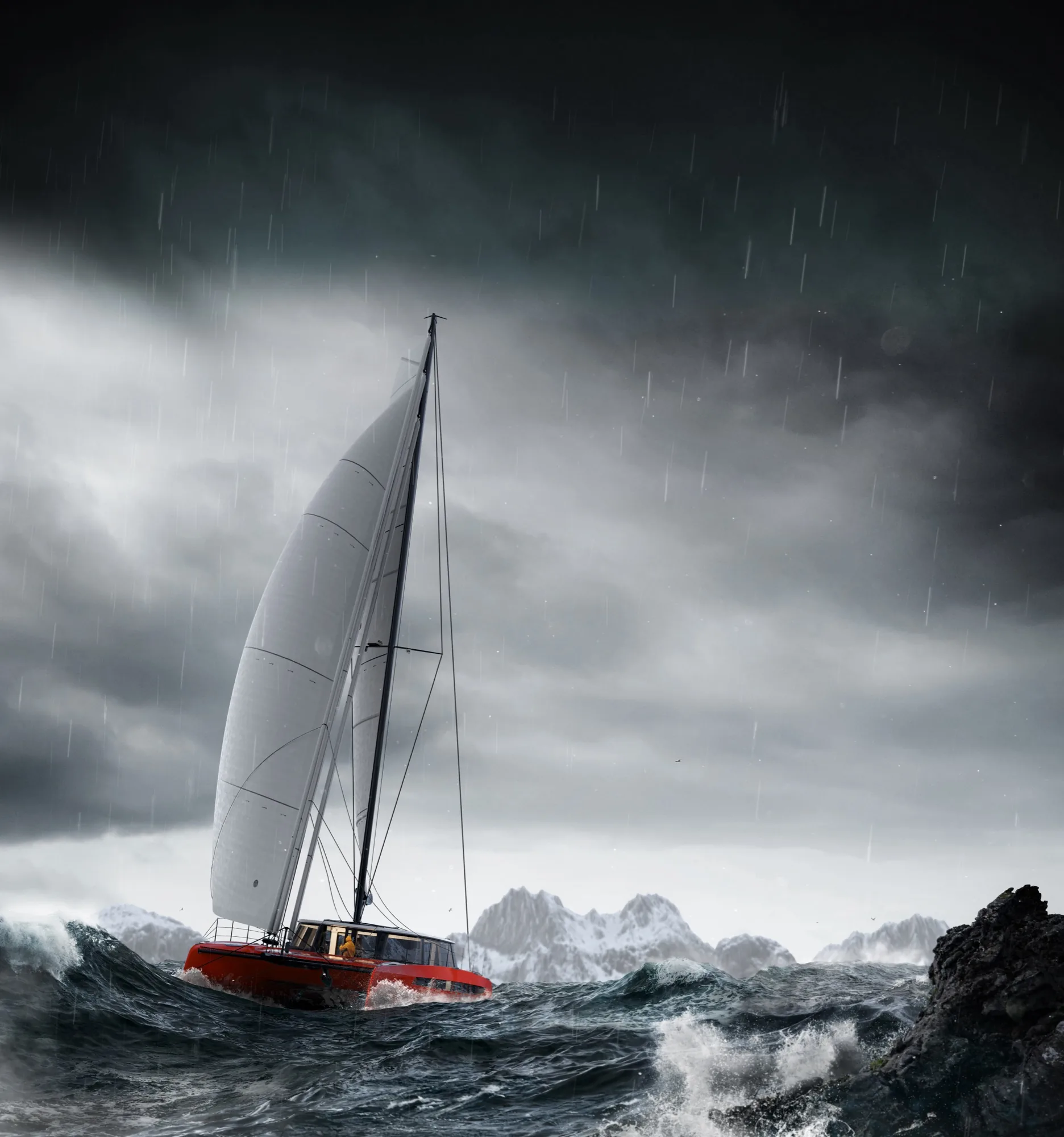 Architectural exterior visualisation by ThinkLab